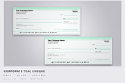 Corporate Check Template, a Stationery Template by DesignerCandies (Thumbnail 1 of 2)
