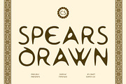 CS Spears Drawn, a Sans Serif Font by Craft Supply Co. (Thumbnail 1 of 8)