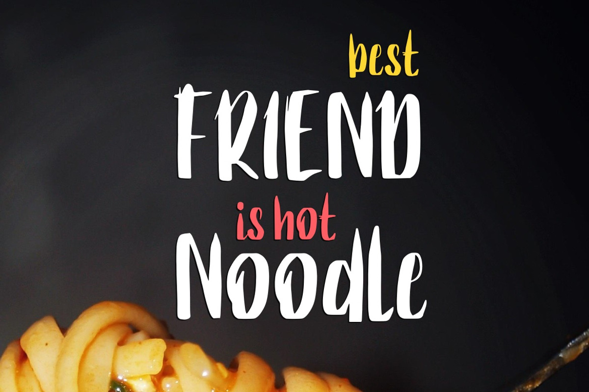 Ramen The Hungry Font preview 2