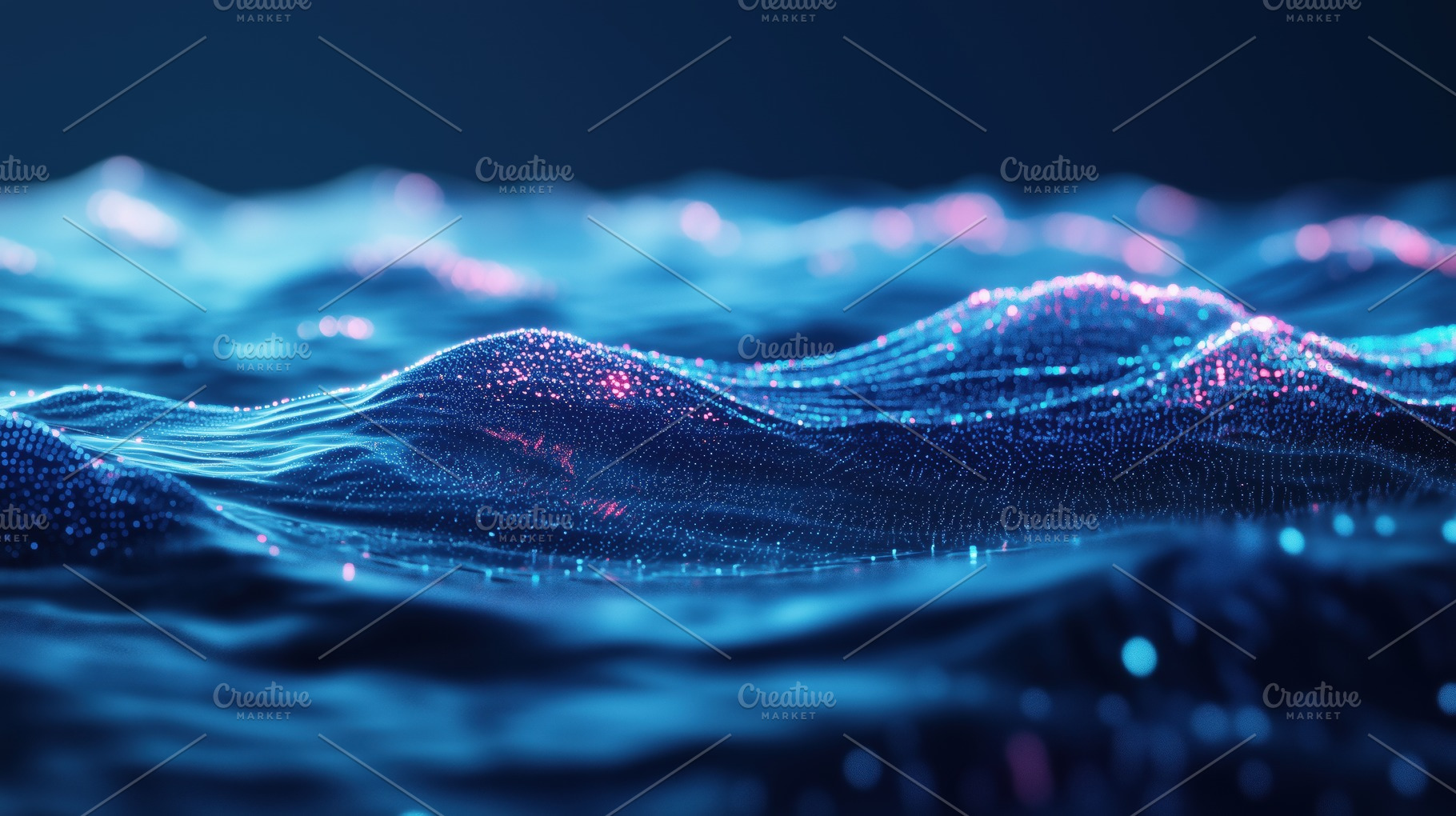 A mesmerizing abstract representation of flowing waves made up of glowing parti, a Photo by Textures & Backgrounds