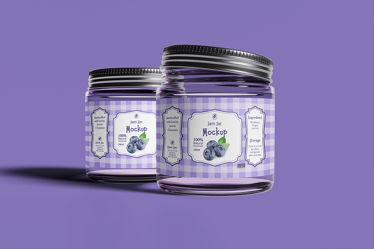 Jam Jar Mockup, a Cups & Container Mockup by seulangagraphic (Photo 5 of 5)