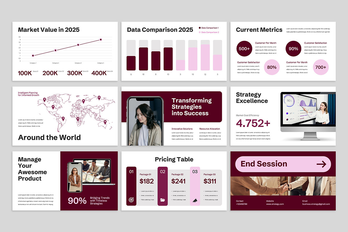 Business Strategy Google Slides preview 4