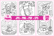 Meow Moments Cute & Cozy For Kids, a Decorative Illustration by Coco Bloom (Thumbnail 2 of 3)