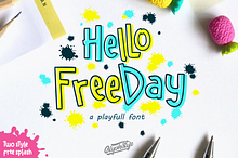Hello freeday 2 Style font