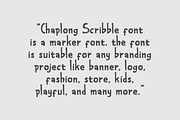 Chaplong Scribble - Marker Font, a Handwritten Font by QR Design Studio (Thumbnail 5 of 7)