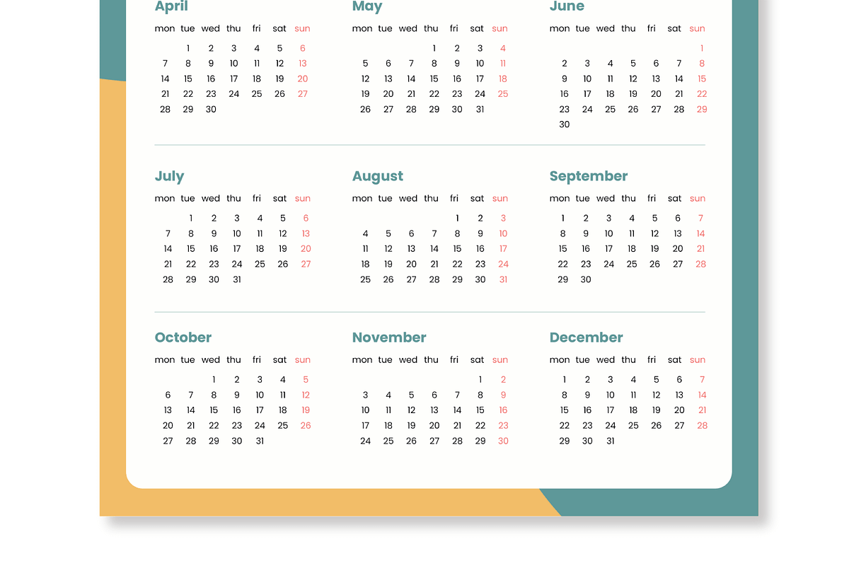 Calendar 2025, a Print Template by nyilstudio (Photo 3 of 3)