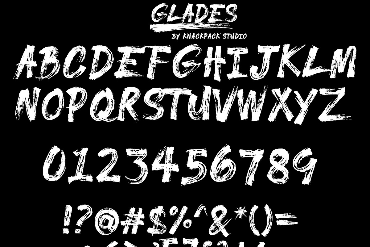 GLADES - Brush Typeface preview 4