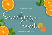 Something Sweet, a Script Font by Dira Studio (Thumbnail 1 of 7)