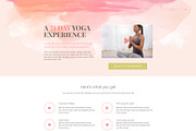 Namaste - Landing page PSD template, a Landing Page Template by Mage Themes (Thumbnail 3 of 5)