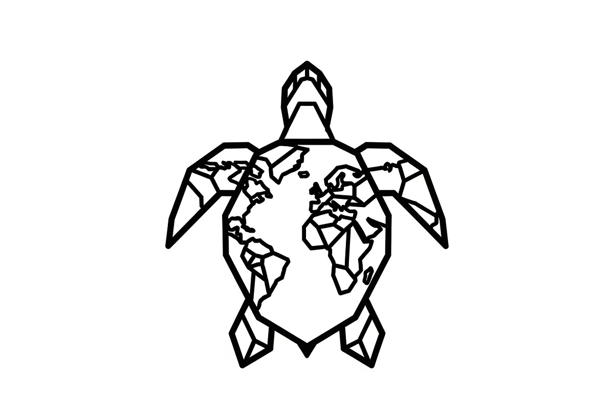 World Map Sea Turtle Bundle, an Illustration by Gaye Art (Photo 20 of 31)