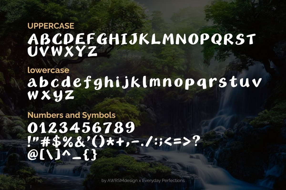 Braden | A Bold Decorative Font, a Sans Serif Font by Everyday Perfection (Photo 2 of 5)