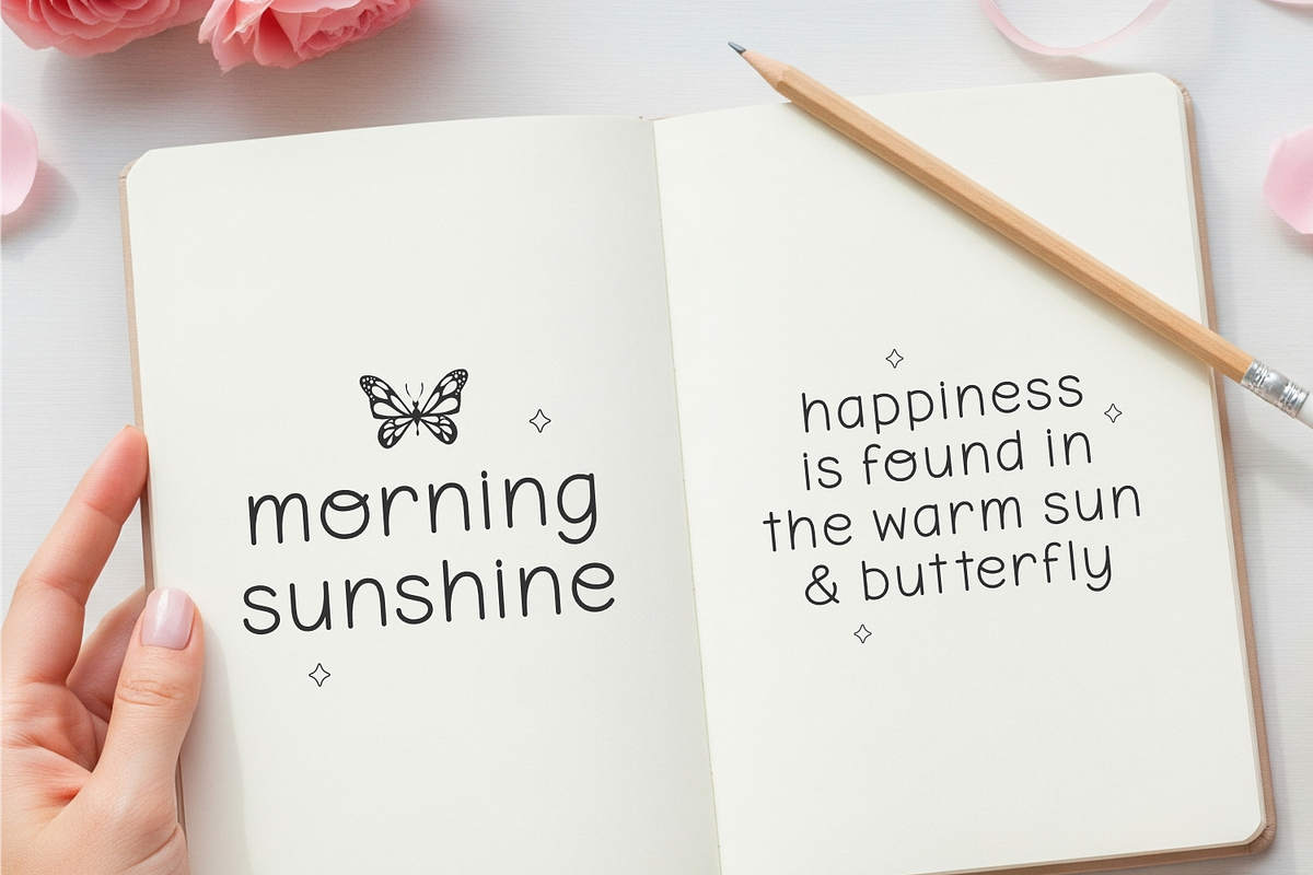 Wonderful Butterfly - Cute Kids Font, a Handwritten Font by Keithzo (Photo 4 of 9)