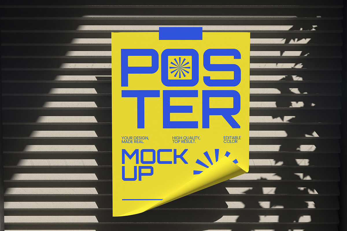 Poster Mockup, an Advertising Mockup by Unerispace (Photo 2 of 4)
