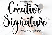 Creative Signature, a Handwritten Font by InermediaSTUDIO (Thumbnail 1 of 8)