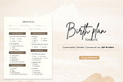 Cesarean Birth Plan Template, a Print Template by BrushstrokeArtGB (Thumbnail 1 of 5)