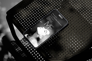 IPhone 15 Dark Moody Mockups