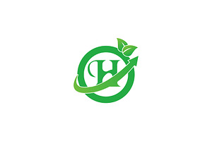 H natural logo design, a Branding & Logo Template by Salman Shop