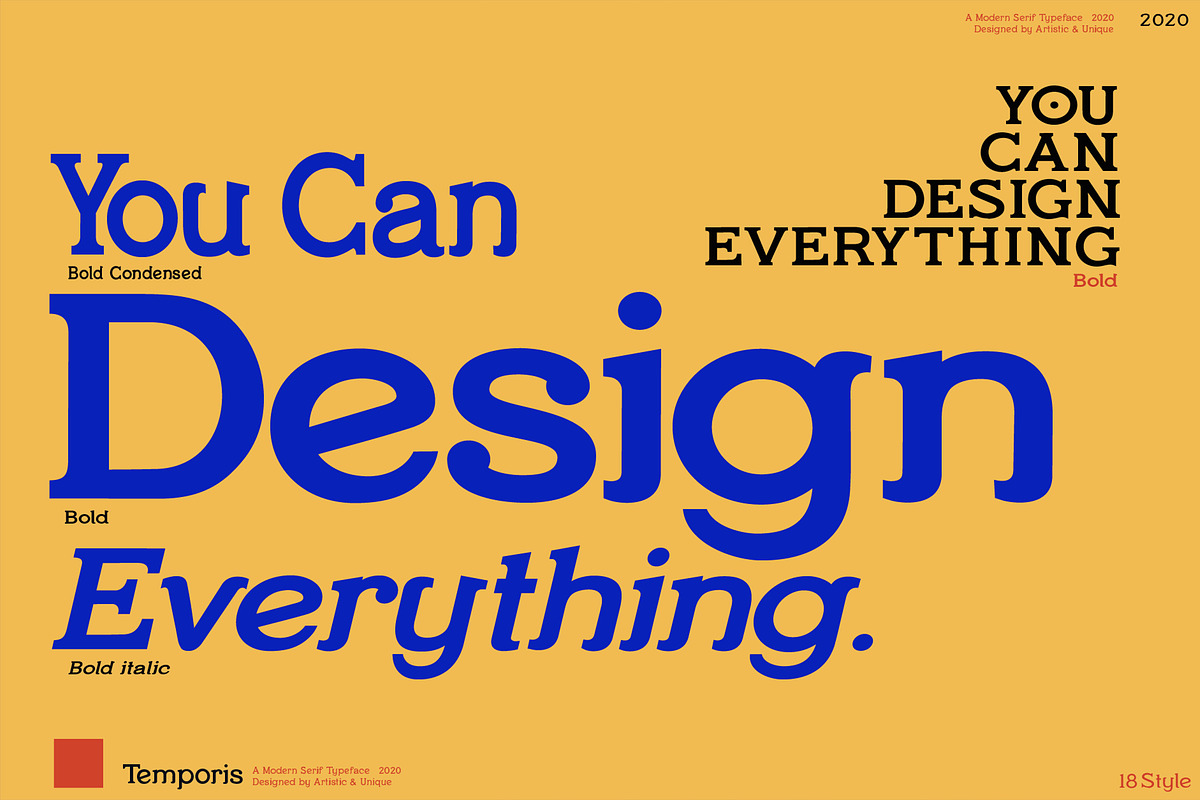 Temporis - Serif Font Family, a Serif Font by Artistic & Unique (Photo 11 of 13)