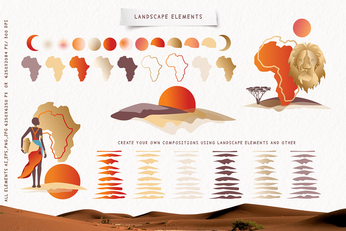 Africa Collection vector, an Animal Illustration by WildStrawberry Magic (Photo 4 of 16)