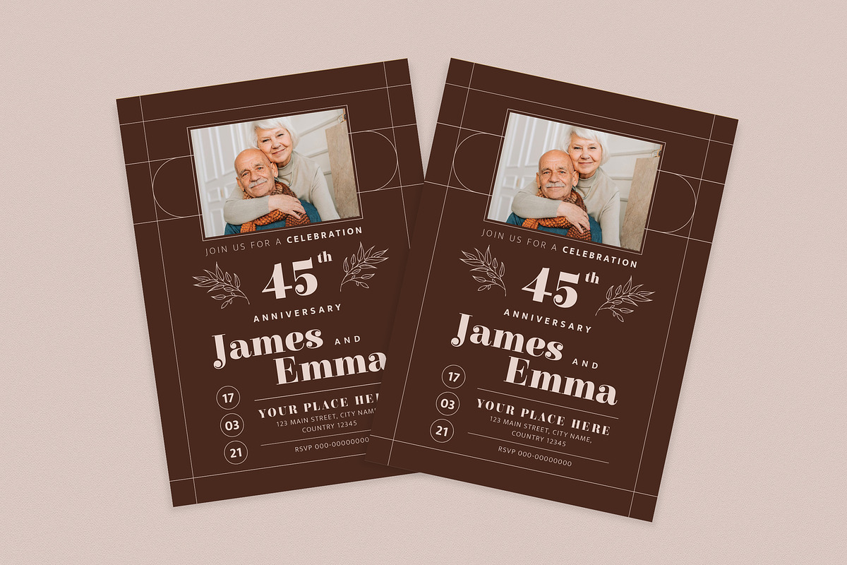 Anniversary Invitation, an Invitation Template by graphicook (Photo 2 of 2)