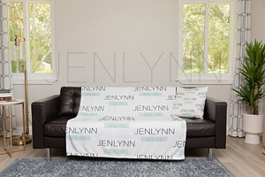 Minky blanket + Pillow Mockup Set