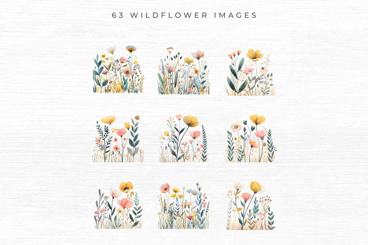 Wildflower Clipart, a Seasonal Illustration by EllyandLima (Photo 5 of 8)