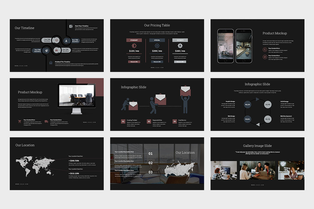 Ezuo : Co-Working Google Slides, a Presentation Template by Punkl Camp (Photo 8 of 9)