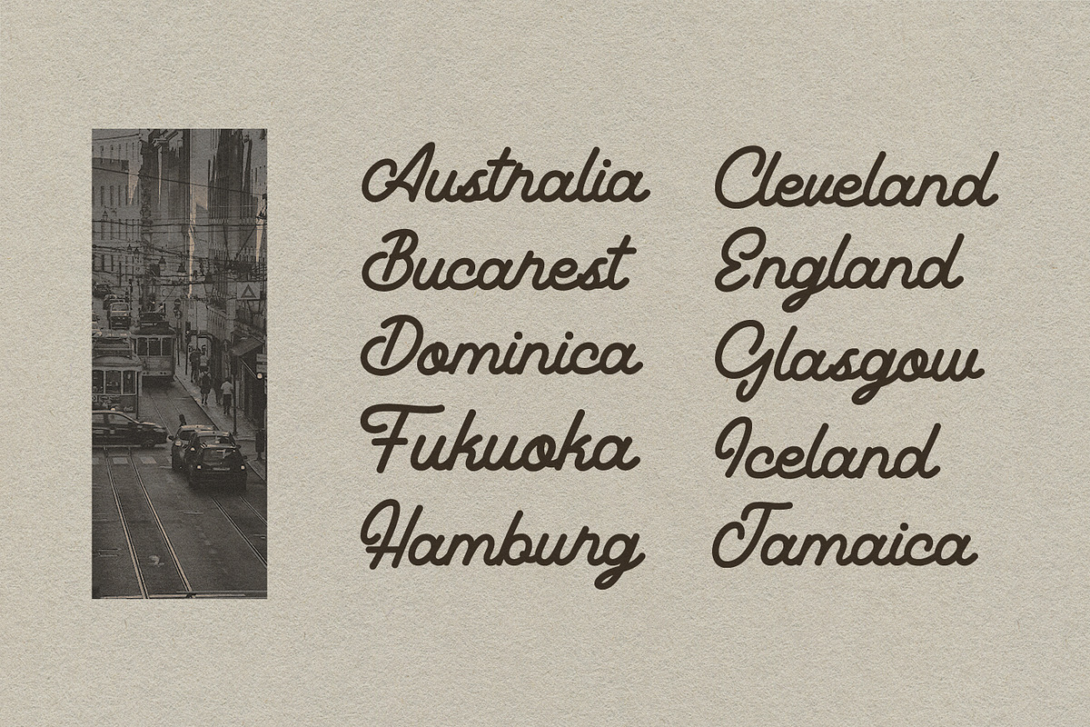 Banesten Handcrafted Vintage Script, a Script Font by Maulana Creative (Photo 7 of 7)