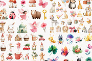 Nursery Clipart Mega Bundle, an Animal Illustration by PaintPixelCo (Thumbnail 2 of 11)