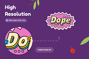 Groovy Sticker Element, an Object Graphic by Illustrava (Thumbnail 2 of 9)