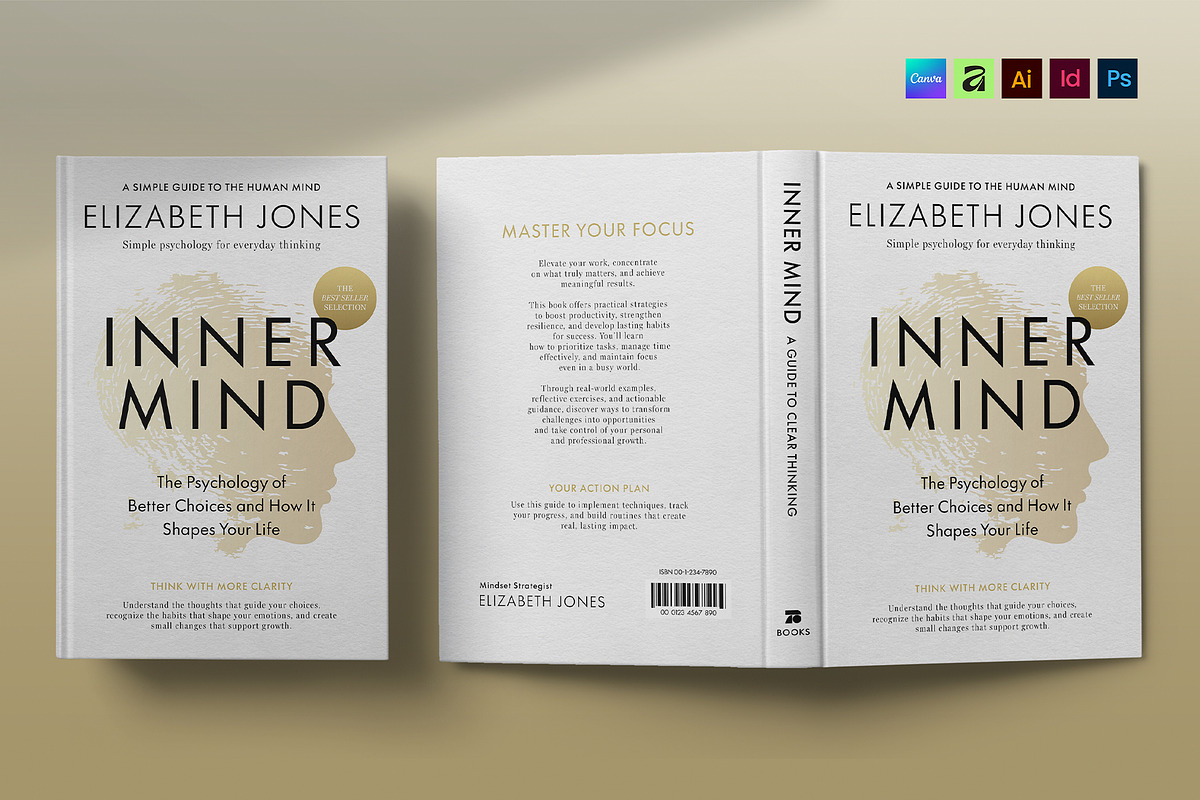 Minimalist Book Cover Template, a Brochure Template by BrandPacks (Photo 5 of 5)