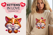 Cartoon cat in love. Valentine's Day, an Animal Illustration by KENO Mascots (Thumbnail 5 of 8)