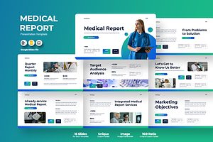 Medical Report - Google Slides, a Presentation Template by Iqsiart Studio