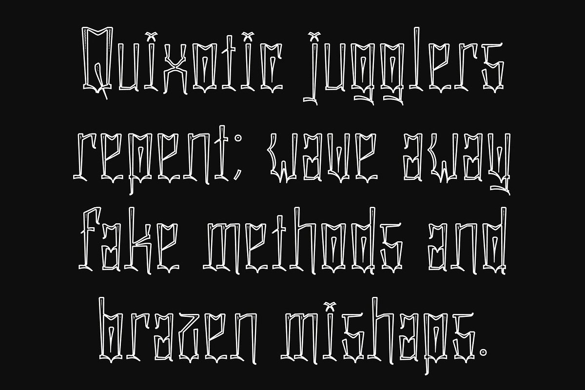CS Densmore Stippled, a Serif Font by Craft Supply Co. (Photo 6 of 8)