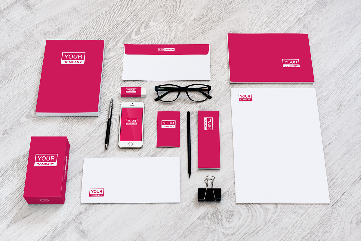 Brand stationery mockup bundle, a Pens & Pencil Mockup by INTERARTIVITY (Photo 6 of 9)