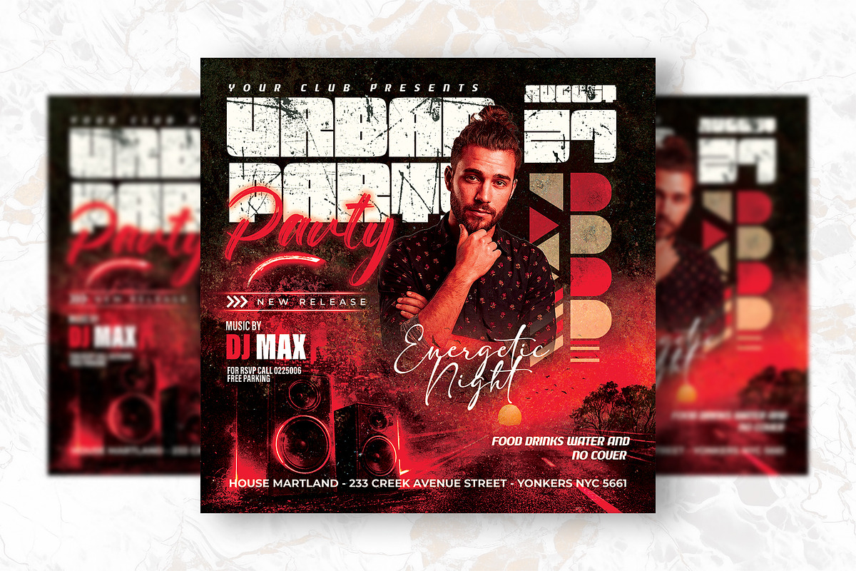 Urban Party Party Flyer Design, a Flyer Template by Shajib Shikder (Photo 2 of 2)