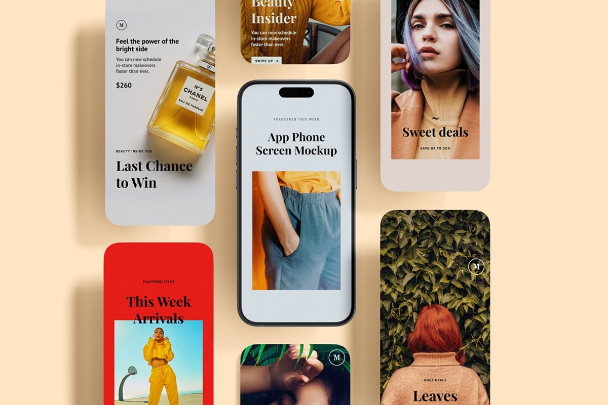 App Phone Screen Mockup Scene, an iPhone Mockup by Cutna Studio (Photo 2 of 12)