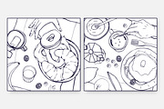 Breakfast food cards set, a Food Illustration by Good Studio (Thumbnail 6 of 8)