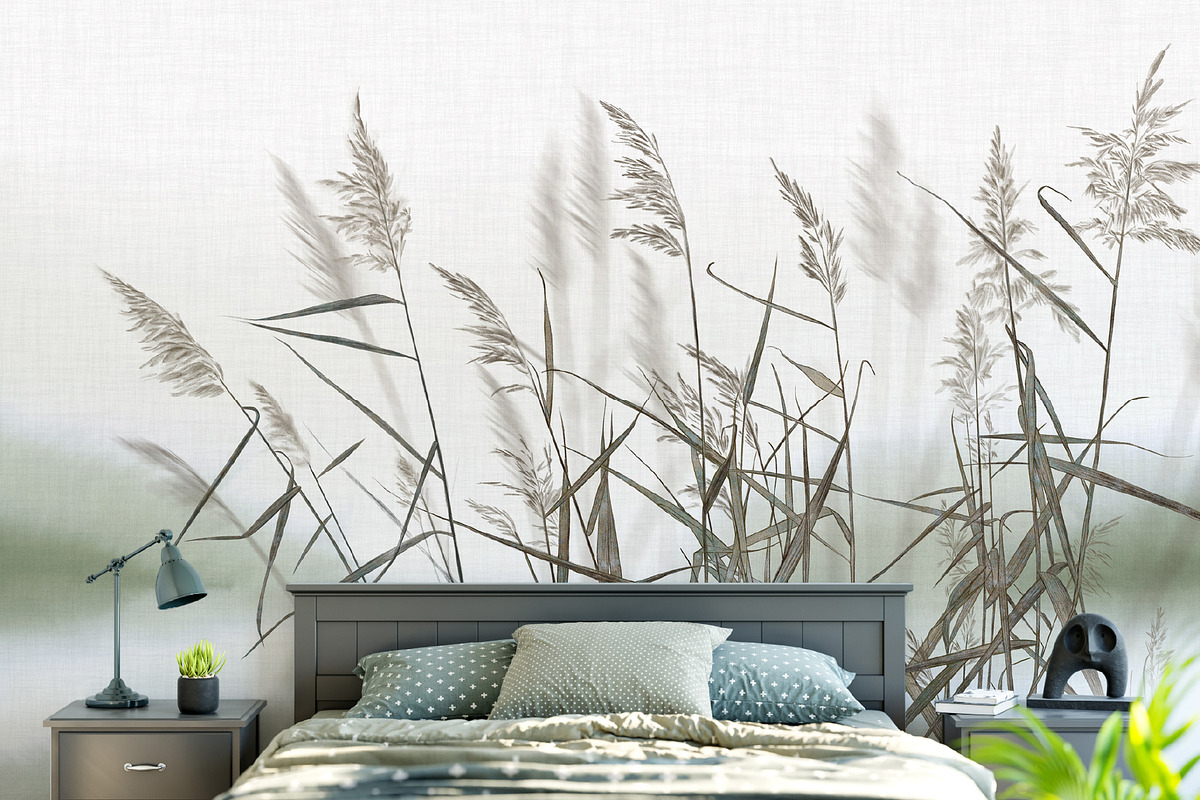 Silent meadow – botanical wall mural, a Wallpaper Graphic by Timofi Art (Photo 12 of 12)