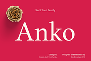 Anko; 8 Serif Fonts, a Serif Font by Eko Bimantara (Thumbnail 1 of 12)