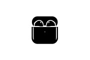 50 Wireless Earbuds Silhouette Icon, an Illustration by abu67222 (Thumbnail 12 of 51)