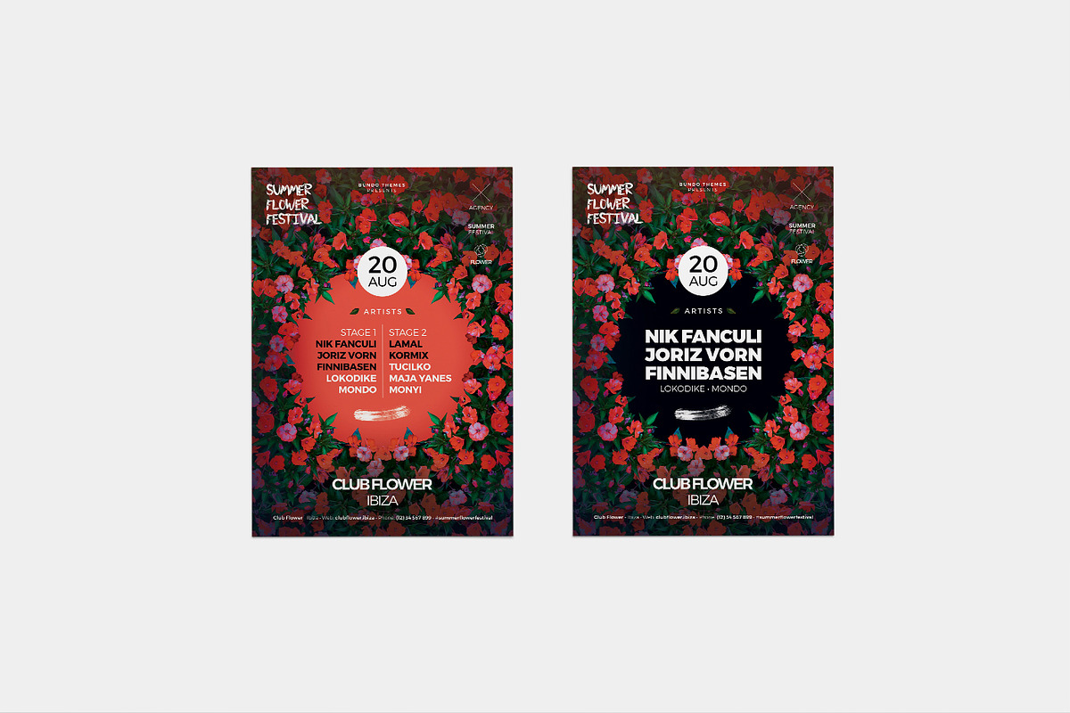 Summer Flower Festival Flyer, a Flyer Template by Bundo Themes (Photo 7 of 7)