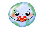 Cute Earth Day Clipart Set, Kawaii, an Education Illustration by the_myro (Thumbnail 7 of 7)