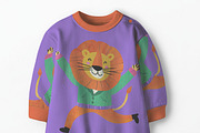 Baby oversized Romper Mockup, a Hoody Mockup by Nora Gad (Thumbnail 16 of 16)