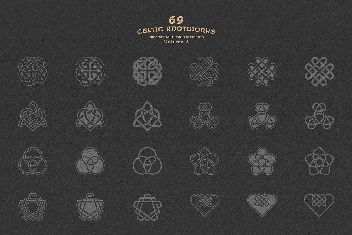Celtic Knots & Ornaments Bundle 4, a Decorative Illustration by Seaquint (Photo 2 of 8)
