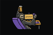 Gamer Slacker, an Object Illustration by nomlimo.com (Thumbnail 1 of 3)