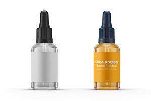 Glass Dropper Bottle Mockup, a Product Mockup by Designbuys