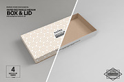 MediumRectangle Paper Box&Lid Mockup, a Cups & Container Mockup by INCDesign (Thumbnail 2 of 7)