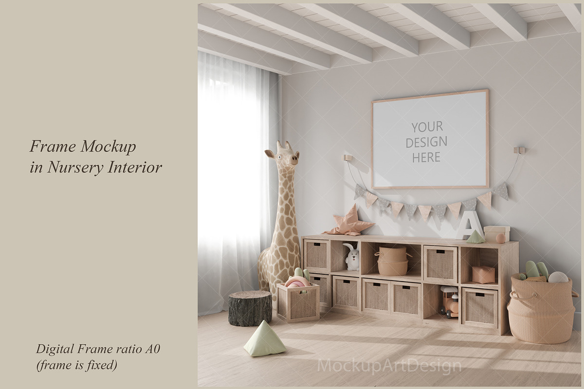 Nursery Mockup, Kids Room Mockup, a Product Mockup by MockupArtDesign (Photo 1 of 4)