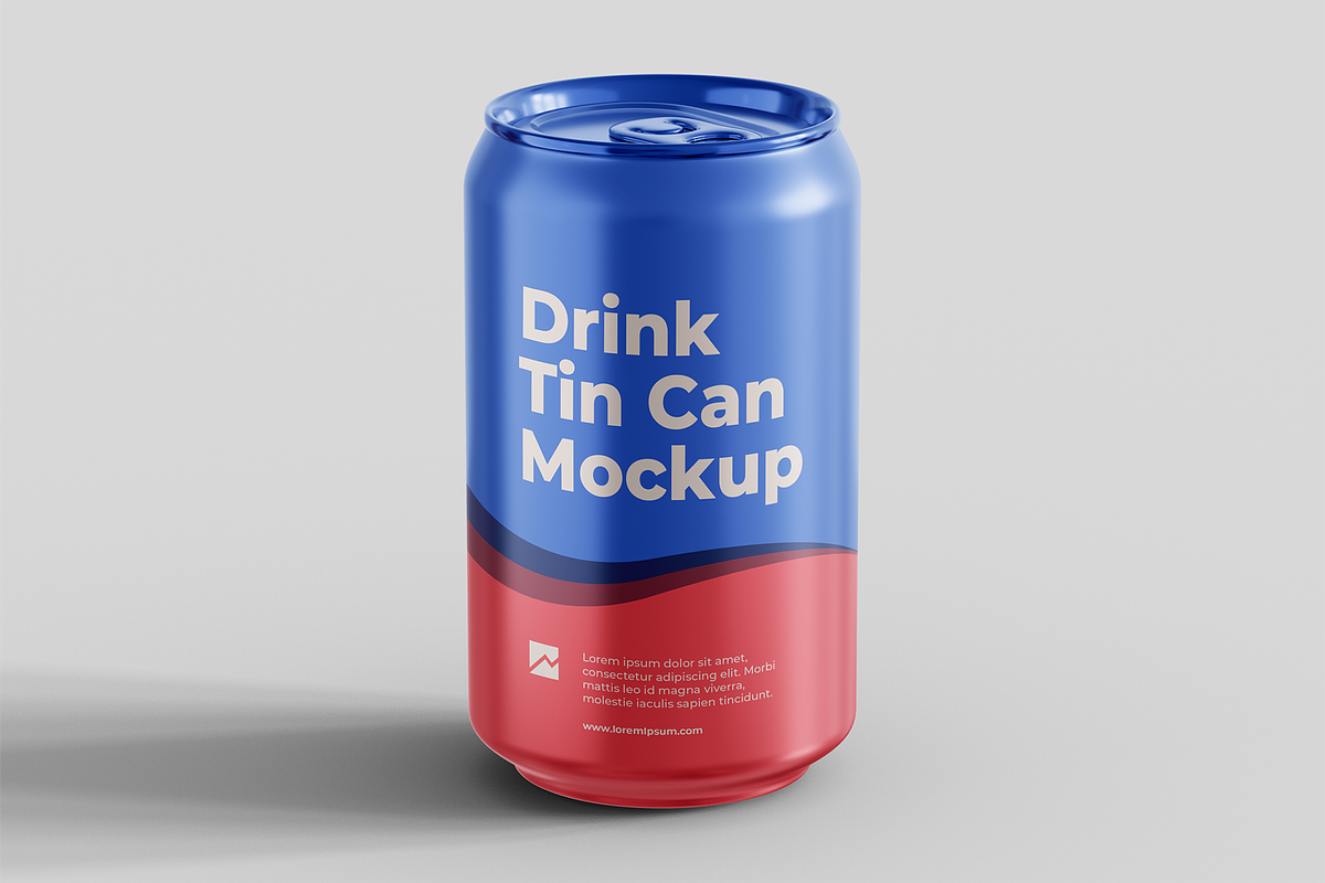 Drink Tin Can Mockup, a Packaging Mockup by Muhazdinata (Photo 3 of 8)